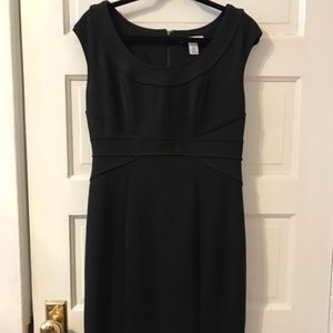 White House Black Market - Black Fitted Dress Sz10